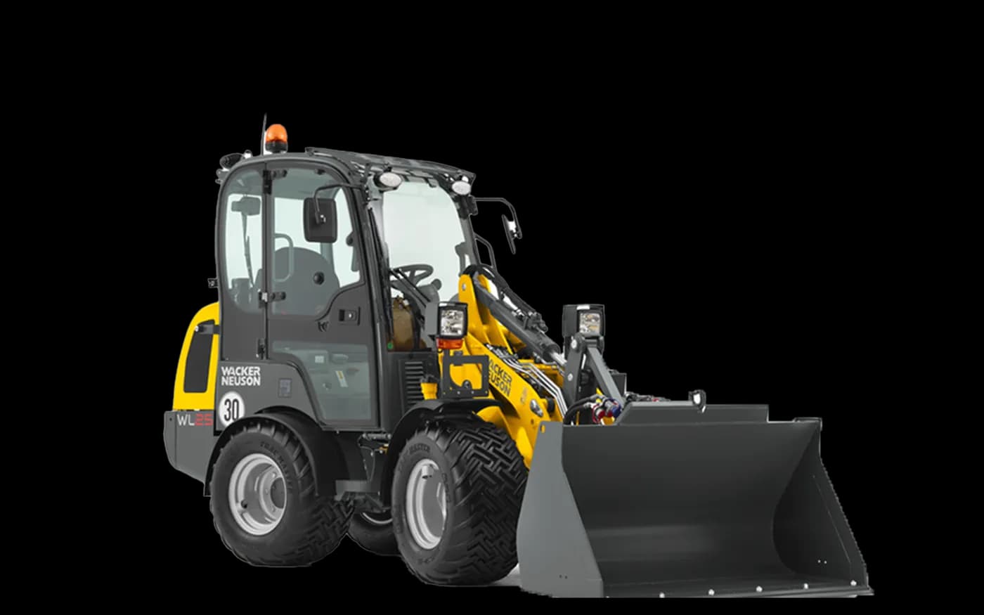 Radlader 2.380 kg Betriebsgewicht | Der Flexible